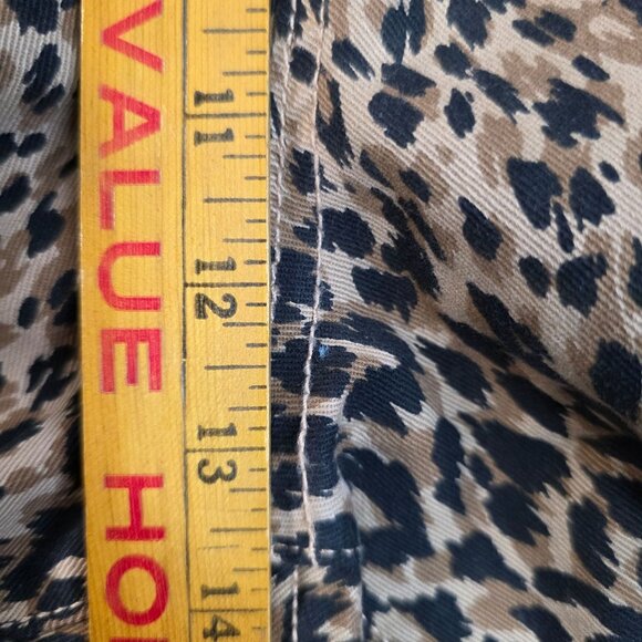 Terra & Sky Womens Plus Size 22W Core Straight Leg Leopard Print Jeans - Picture 8 of 9